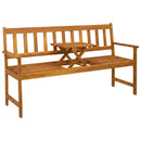 vidaXL Kerti pad 158 x 55 x 89 cm Tömör Akácfa Természetes