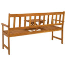 vidaXL Kerti pad 158 x 55 x 89 cm Tömör Akácfa Természetes