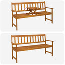 vidaXL Kerti pad 158 x 55 x 89 cm Tömör Akácfa Természetes