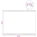 vidaXL Ponyva fémfülekkel 2 db Zöld 3 x 4 m 260 gsm PE