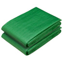 vidaXL Ponyva fémfülekkel 2 db Zöld 3 x 5 m 260 gsm PE