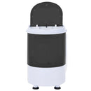 vidaXL Mini mosógép egy tubussal 2,6 kg Fekete és Fehér