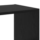 vidaXL Könyvszekrény Fekete Tölgy 102 x 32 x 102 cm
