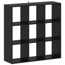 vidaXL Könyvszekrény Fekete Tölgy 102 x 32 x 102 cm