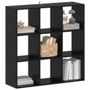 vidaXL Könyvszekrény Fekete Tölgy 102 x 32 x 102 cm