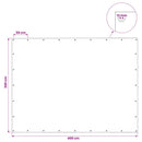 vidaXL Ponyva fémfülekkel Zöld 3 x 4 m 140 gsm PE