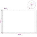 vidaXL Ponyva fémfülekkel Zöld 4 x 6 m 140 gsm PE