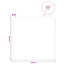 vidaXL Ponyva fémfülekkel Zöld 6 x 6 m 140 gsm PE