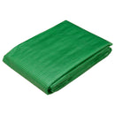 vidaXL Ponyva fémfülekkel Zöld 1,5 x 10 m 260 gsm PE