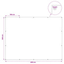 vidaXL Ponyva fémfülekkel Világosszürke 3 x 4 m 90 gsm PE