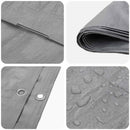 vidaXL Ponyva fémfülekkel Világosszürke 3 x 5 m 90 gsm PE