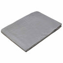 vidaXL Ponyva fémfülekkel Világosszürke 6 x 6 m 90 gsm PE