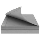 vidaXL Ponyva fémfülekkel Világosszürke 6 x 12 m 90 gsm PE