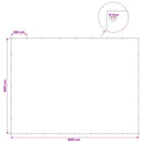 vidaXL Ponyva fémfülekkel Világosszürke 6 x 8 m 180 gsm PE