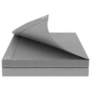 vidaXL Ponyva fémfülekkel Világosszürke 6 x 10 m 180 gsm PE