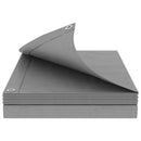vidaXL Ponyva fémfülekkel Világosszürke 3 x 3 m 260 gsm PE