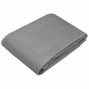 vidaXL Ponyva fémfülekkel Világosszürke 6 x 12 m 260 gsm PE