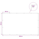 vidaXL Ponyva fémfülekkel Zöld 3 x 5 m 90 gsm PE