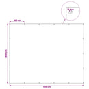 vidaXL Ponyva fémfülekkel Zöld 4 x 5 m 180 gsm PE