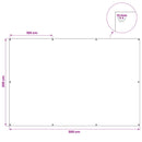 vidaXL Ponyva fémfülekkel Zöld 2 x 3 m 260 gsm PE