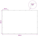 vidaXL Ponyva fémfülekkel Fehér 4 x 6 m 90 gsm PE