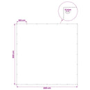 vidaXL Ponyva fémfülekkel Fehér 6 x 6 m 180 gsm PE