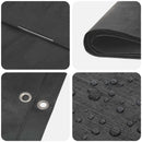 vidaXL Ponyva fémfülekkel Antracit szürke 4 x 4 m 90 gsm PE