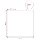 vidaXL Ponyva fémfülekkel Antracit szürke 8 x 8 m 180 gsm PE
