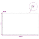 vidaXL Ponyva fémfülekkel Antracit szürke 6 x 10 m 260 gsm PE