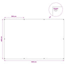 vidaXL Ponyva fémfülekkel Kék 4 x 6 m 90 gsm PE