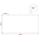 vidaXL Ponyva fémfülekkel Kék 3 x 6 m 180 gsm PE