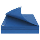vidaXL Ponyva fémfülekkel Kék 8 x 12 m 180 gsm PE