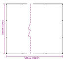 vidaXL Ponyva 350 gsm Átlátszó 5 × 3,5 m PVC