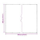 vidaXL Ponyva 350 gsm Átlátszó 7 x 4 m PVC