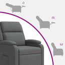 vidaXL Dönthető Sötétszürke Szövet
