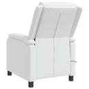 vidaXL Masszázs Fotel Fehér Műbőr