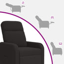 vidaXL Dönthető Fekete Bouclé
