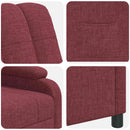 vidaXL Dönthető Bordó Szövet