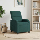 vidaXL Masszázs Fotel Sötétzöld Szövet