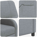 vidaXL Masszázs Fotel Világosszürke Szövet