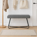 vidaXL pad Sötétszürke 80 x 40 x 45 cm Bársony