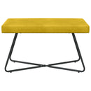 vidaXL pad Sárga 80 x 40 x 45 cm Bársony