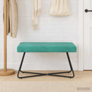 vidaXL pad Türkiz 80 x 40 x 45 cm Bársony