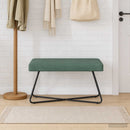 vidaXL pad Tengeri Zöld 80 x 40 x 45 cm Bársony