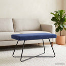 vidaXL pad Rendőrségi kék 80 x 40 x 45 cm Bársony