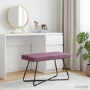 vidaXL pad Lila 80 x 40 x 45 cm Bársony