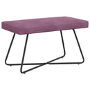 vidaXL pad Lila 80 x 40 x 45 cm Bársony