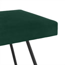 vidaXL pad Sötétzöld 110 x 40 x 45 cm Bársony