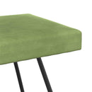 vidaXL pad Világos zöld 110 x 40 x 45 cm Bársony