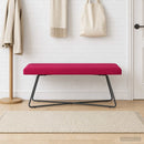 vidaXL pad Bordó 110 x 40 x 45 cm Bársony